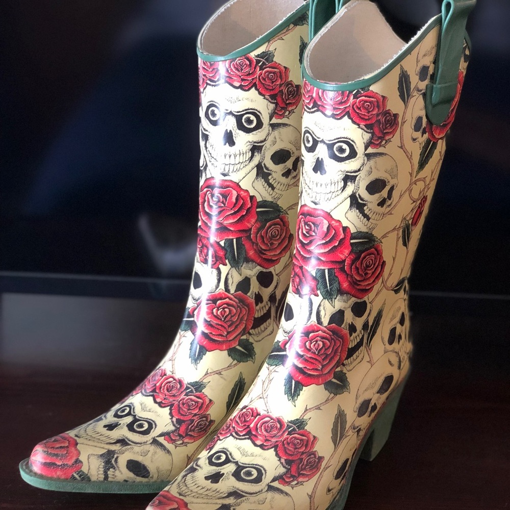 Rare Corkys rubber skull cowboy boots